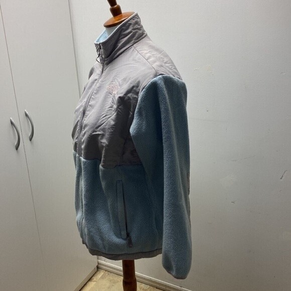 North Face Fleece Jacket Light Blue - Picture 2 of 11